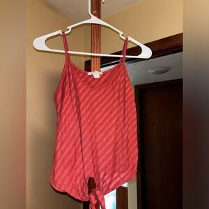 size xs red tank blouse